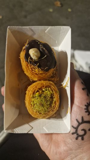 Baklava at Good Shit, Vegan Kebabs in Barcelona