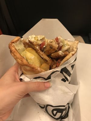 Gyros vegano con heura  at Good Shit, Vegan Kebabs in Barcelona