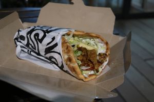 Gyros at Good Shit, Vegan Kebabs in Barcelona