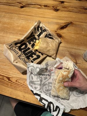   at Good Shit, Vegan Kebabs in Barcelona