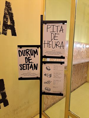 Menu at Good Shit, Vegan Kebabs in Barcelona