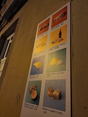 Menu at Good Shit, Vegan Kebabs in Barcelona