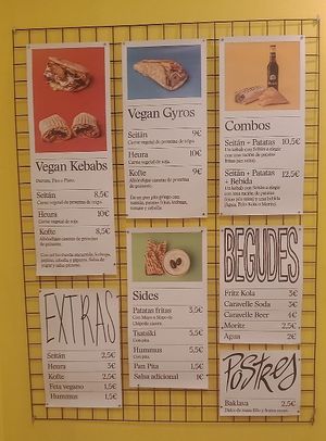   at Good Shit, Vegan Kebabs in Barcelona