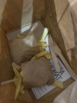 Fries   at Good Shit, Vegan Kebabs in Barcelona