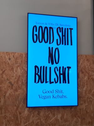  at Good Shit, Vegan Kebabs in Barcelona