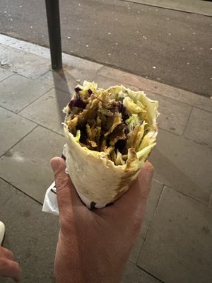 Seitan kebab  at Good Shit, Vegan Kebabs in Barcelona