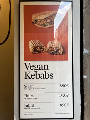   at Good Shit, Vegan Kebabs in Barcelona