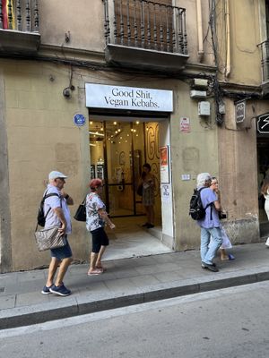   at Good Shit, Vegan Kebabs in Barcelona