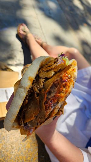 Kebap mit Seitan at Good Shit, Vegan Kebabs in Barcelona