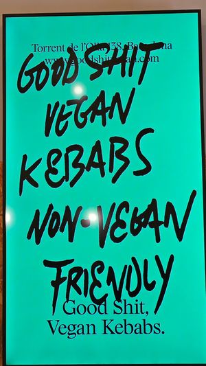  at Good Shit, Vegan Kebabs in Barcelona
