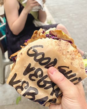   at Good Shit, Vegan Kebabs in Barcelona