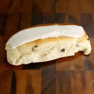 Iced Finger Bun at Bradleys Bakery - Christie Downs in Adelaide