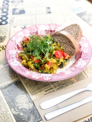 Vegan paella aioli at Honderdprocentmianne in Genk