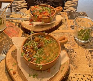 Veg casserole and lasagne   at Honderdprocentmianne in Genk