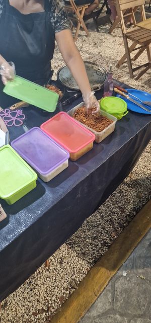 Taco stand at Taquería Vegana La Gata Negra in Cancun