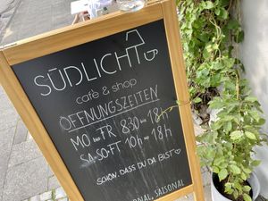 sign at Südlicht Cafe in Cologne