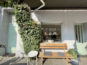 outside at Südlicht Cafe in Cologne