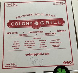   at Colony Grill in Milford