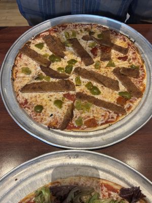 Vegan cheese with eggplant and cherry peppers  at Colony Grill in Milford