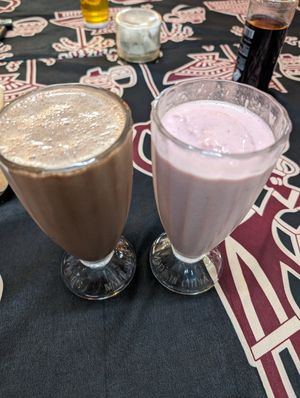 Chocolate and strawberry mylkshake at Soul Veg(etária)  in Nairobi