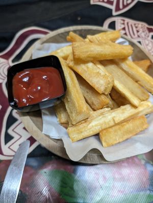 Cassava fries at Soul Veg(etária)  in Nairobi