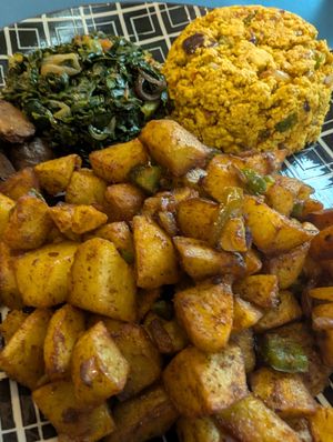 Part of the brunch plate at Soul Veg(etária)  in Nairobi