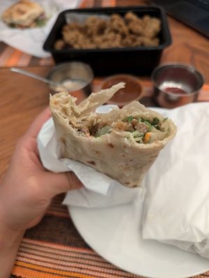 Mushroom wrap at Soul Veg(etária)  in Nairobi