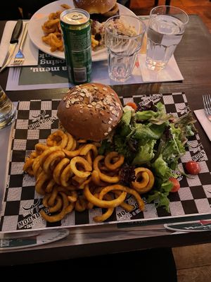 Vegan burger  at Moondog's Bar & Grill in Nicosia