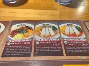 Three vegan ramens 😋 at Zabon Ramen in Torrance