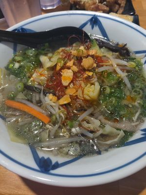 Vegetable (clear) ramen. Highly recommend it with chili oil at Zabon Ramen in Torrance