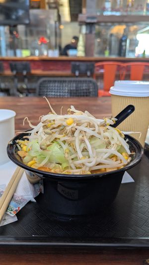 Vegan ramen with extra veggies at Zabon Ramen in Torrance