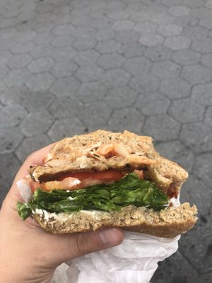 Chicken sandwich  at Uptown Veg in New York City