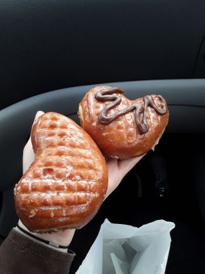 The 2 options at Mr. Maple Donuts in Vancouver