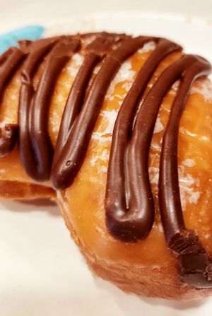 Vegan Choclate Glazed at Mr. Maple Donuts in Vancouver