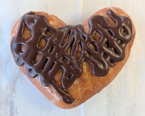 glazed with chocolate at Mr. Maple Donuts in Vancouver