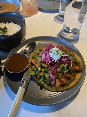 Vegan moonglett  at Meesha in Seattle