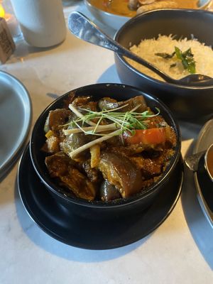 Eggplant dish   at Meesha in Seattle