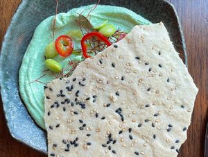 Edamame hummus  at NaRa-Ya in Washington