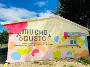 Our street facing facade with the walk-up window is open Saturday's from 11-6pm.  at Mucho Gusto - Trujillo Alto in Trujillo Alto