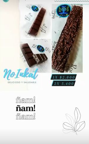 No inkat barra de chocolate con quinua  inflada , delicioso  at Delicious Healthy Vegan La Serena in La Serena
