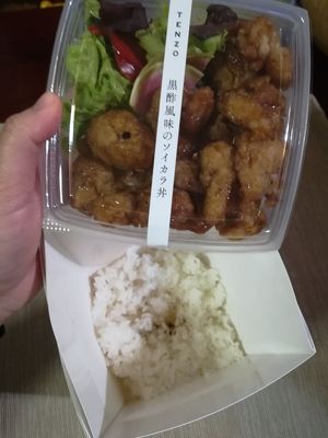 Less rice than expected, but was still very filling at Tenzo in Tokyo