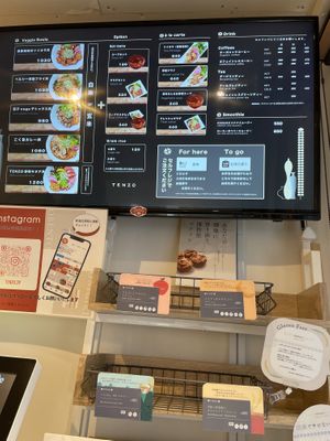 Menu  at Tenzo in Tokyo