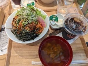 Pork cutlet bowl at Tenzo in Tokyo
