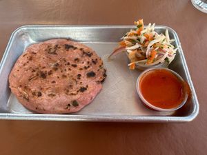 vegan pupusa  at El Tamarindo in Washington