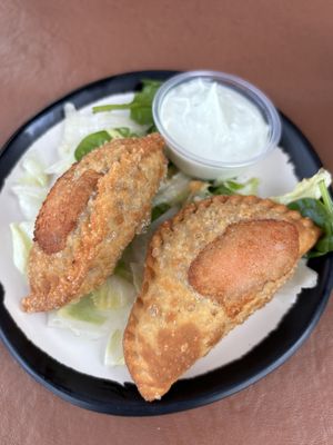 Jackfruit empanadas  at El Tamarindo in Washington
