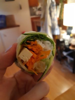 Fresh roll (2/2) at Cham Cham in Vancouver