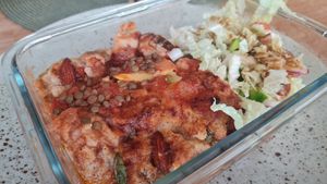 Vegan and gluten free lasagna at Foound in Geneva