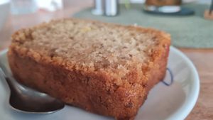 Vegan lemon cake at Foound in Geneva