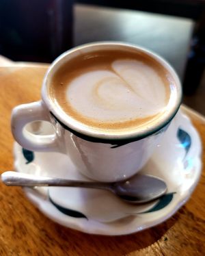 Cappuccino with almond milk at Sideboard in Danville