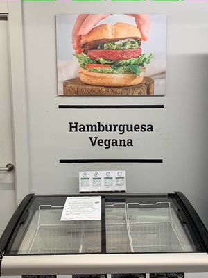 Vegan Burgers at Linverd Market in Barcelona
